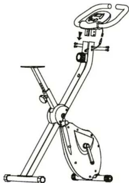 Prixton BF100 - 3.Installazione del manubrio e del pannello di controllo - 1