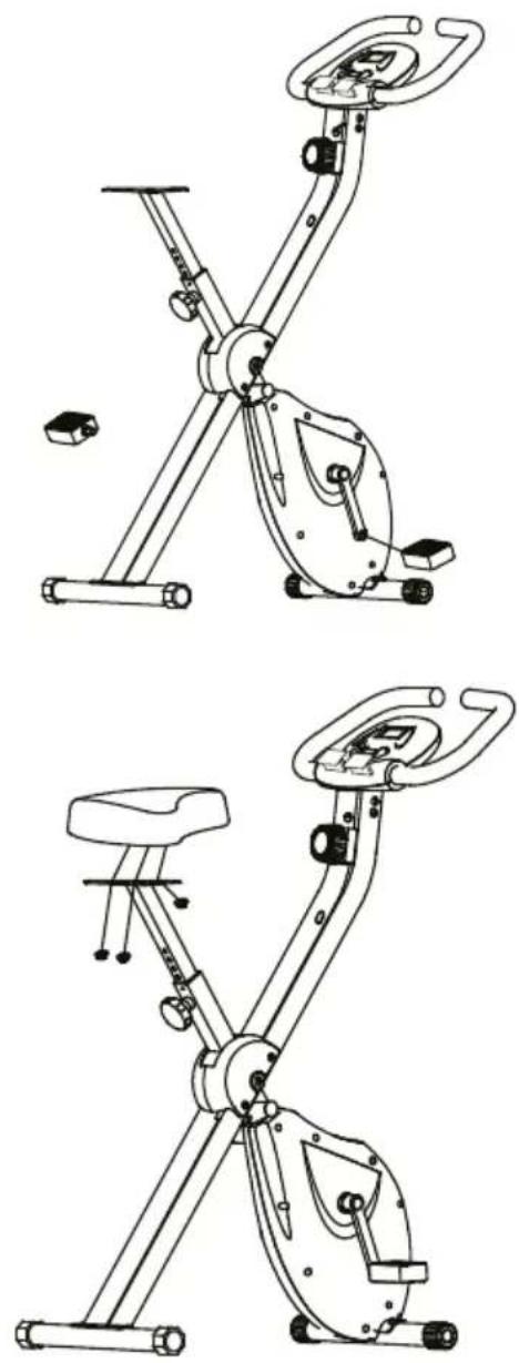 Prixton BF100 - Installatie van de pedalen links en rechts - 1