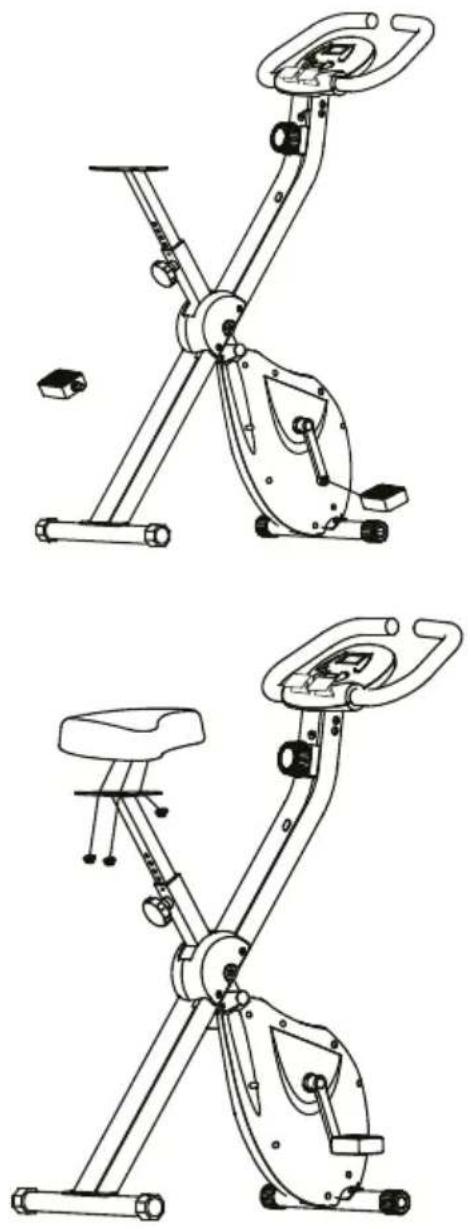 Prixton BF100 - Instalação dos pedais à esquerda e à direita. - 1