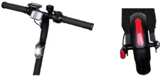 Prixton Eco Tour SCO800 - Front and Back LED Light - 1