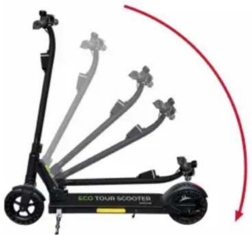 Prixton Eco Tour SCO800 - So klappen Sie den Roller zusammen - 1