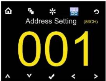 Address Setting (86CH) 001