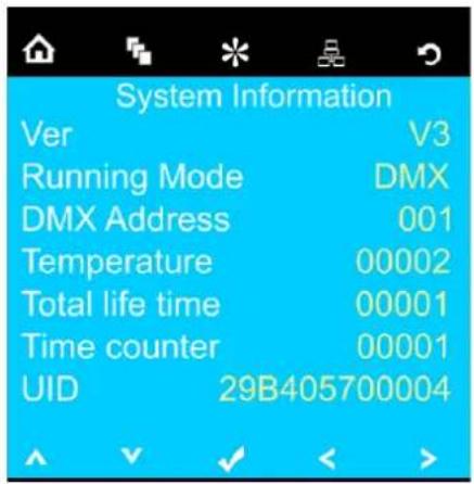 INFINITY iW-1941 RDM - Menu informations - 4