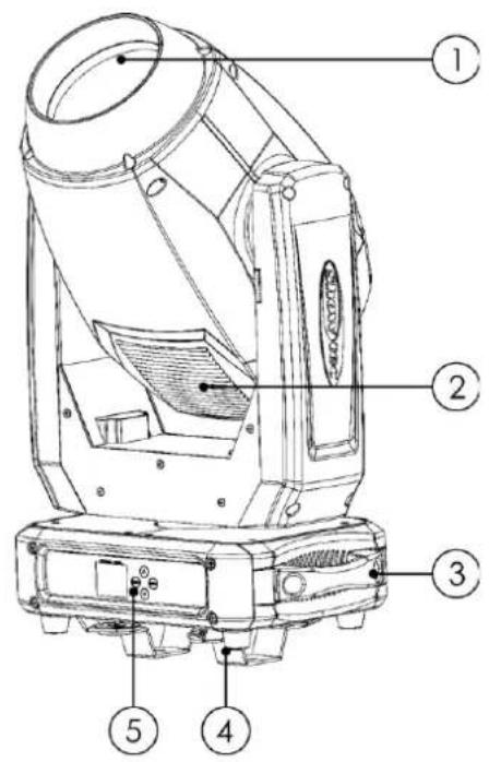 Showtec Phantom 12R Hybrid - Vue de la partie avant - 1
