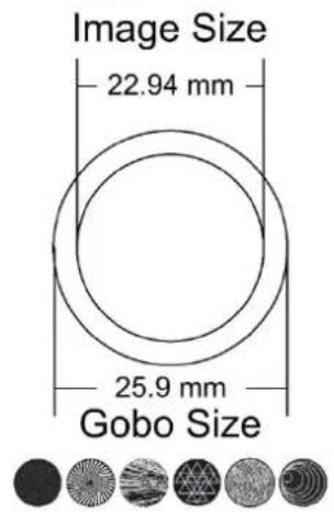 INFINITY S401 - Taille de gobo - 1