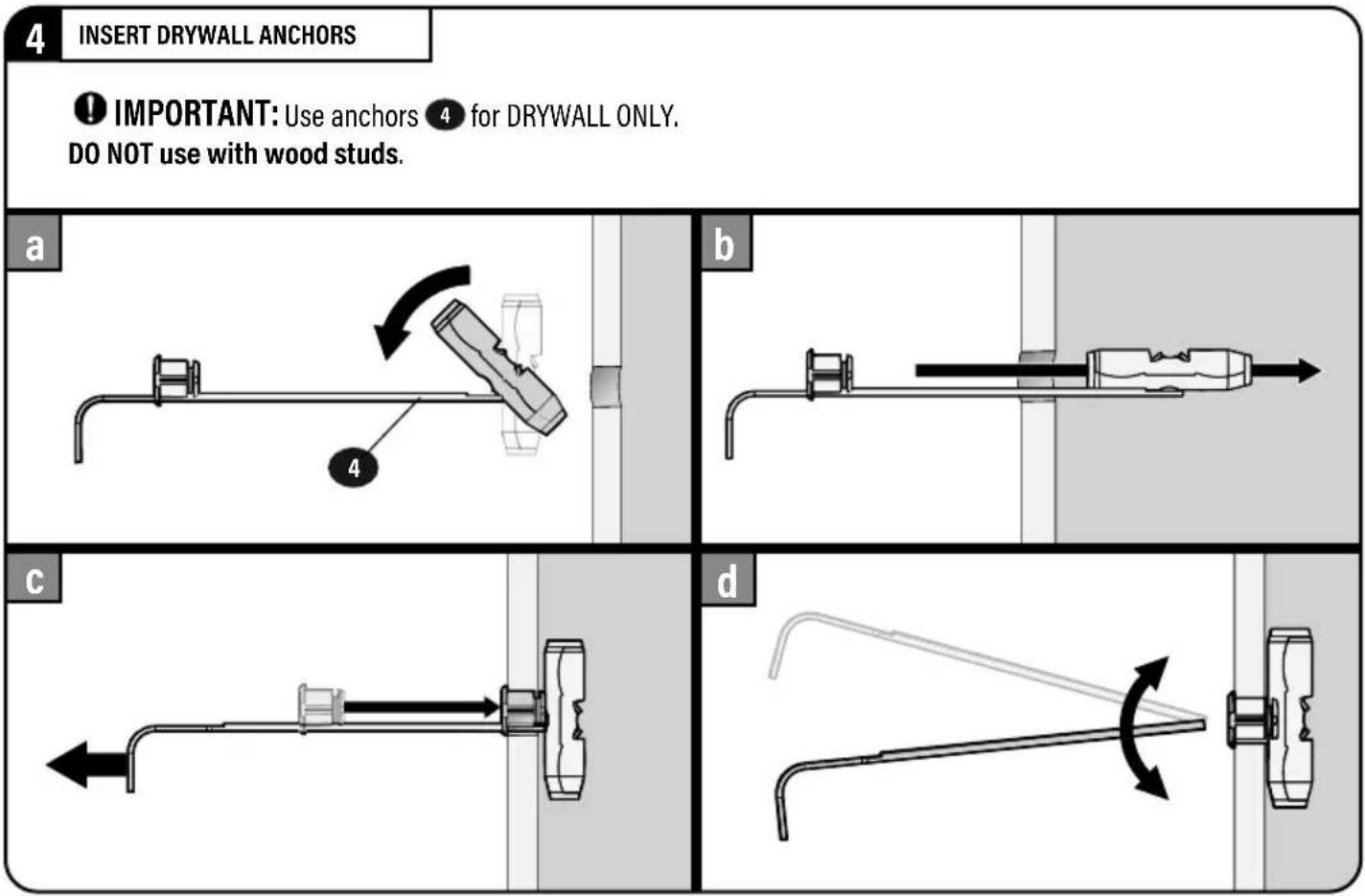 SANUS WSBWM1 - DRILL DRYWALL - 4