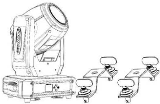 Showtec Phantom 3R Beam - Le contenu expédié comprend : - 1