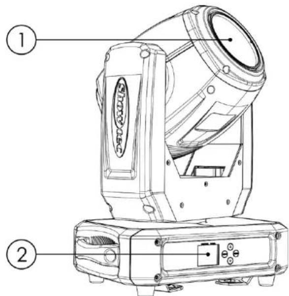 Showtec Phantom 3R Beam - Panneau avant - 1