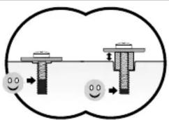Diagram illustrating two mechanical or electrical components with circular symbols indicating motion or force direction, enclosed in a circle.