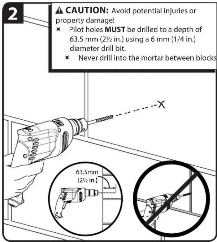 SANUS VTM6 - Solid Concrete or Concrete Block - 4