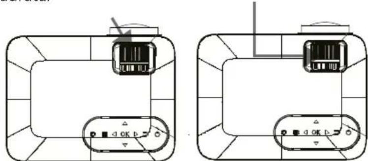 Prixton Lumière - Regolare la messa a fuoco e la distorsione trapezoidale: - 1