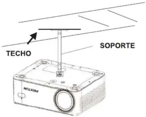 Prixton Lumière - Colocacion del projector en el techo: - 1