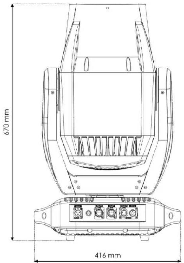 Showtec Polar 300 Hybrid - Dimensions - 1