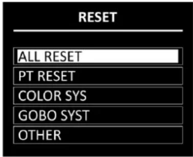 Showtec Polar 300 Hybrid - Reset (réinitialisation) - 1