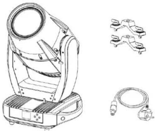 Showtec Polar 300 Hybrid - Le contenu expédié comprend : - 1
