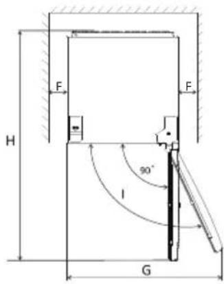 HOOVER HOLHS58EXK - Utrymmeskrav - 1