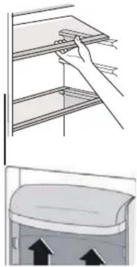 HOOVER HOOHS58EWK - Namestitev vratnih polic - 1