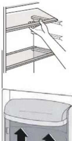 HOOVER HOOHS58EWK - Pozitionarea suporturilor pentru uși - 1