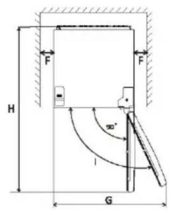 HOOVER HOCH1T518EXK - Prostorni zahtjevi - 2
