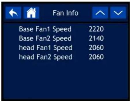 Fan Info Base Fan1 Speed 2220 Base Fan2 Speed 2140 head Fan1 Speed 2060 head Fan2 Speed 2060