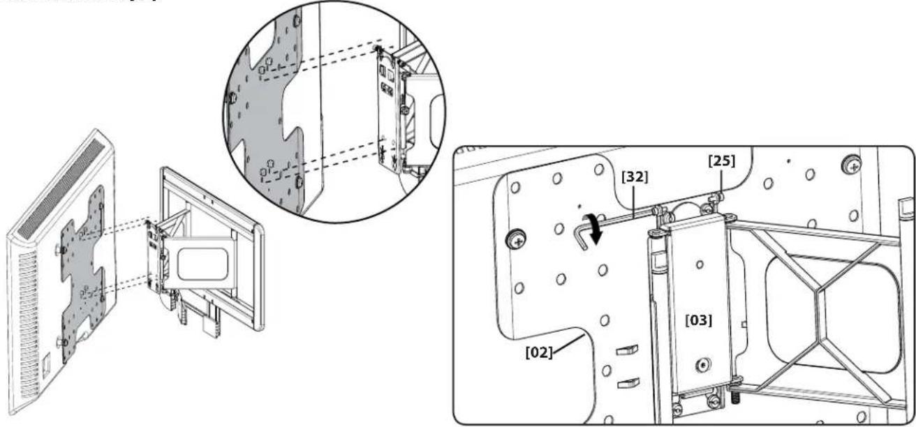 SANUS VMF408 - Attach TV to Wall Plate - 1