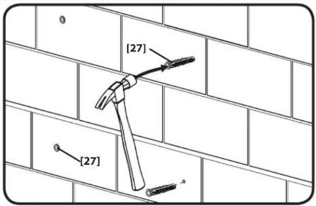 SANUS VMF408 - 3-2 Insert anchors and lag bolts - 1