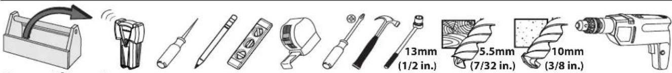 SANUS VMF408 - Required Tools - 1