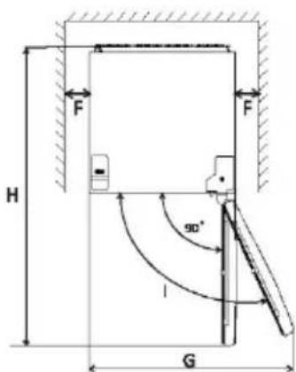 HOOVER HOCH1T518EBK - Requisitos de espaço - 2