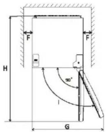 HOOVER HOCH1T518EBK - Prostorske zahteve - 2