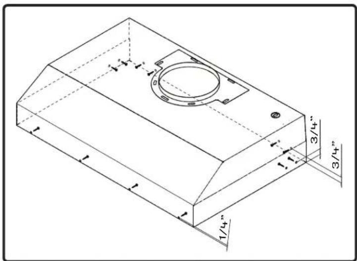 Zephyr Monsoon Mini II AK9540AS - Mounting the Hood - 1