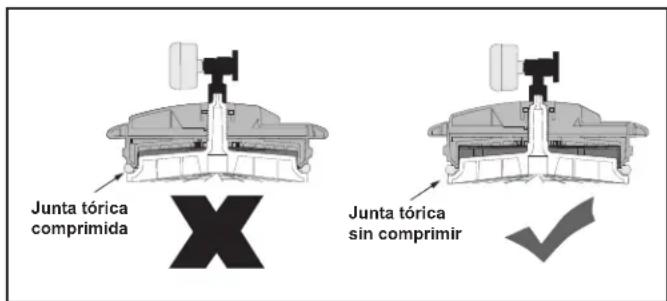 Jandy SFSM-60 - Cómo volver a colocar la tapa del filtro - 1