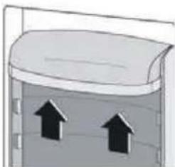 HOOVER HOLHS58EWK - Positioning the door balconies - 1