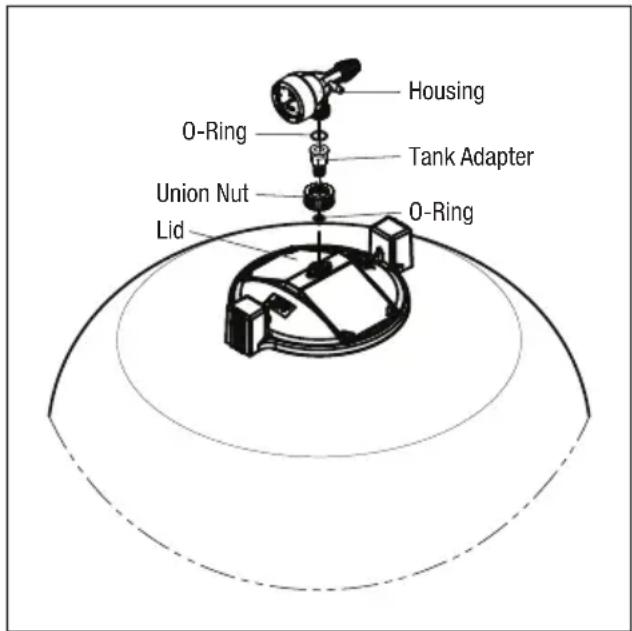 Jandy JS60-SM - Anchoring the Filter to the Equipment Pad - 2