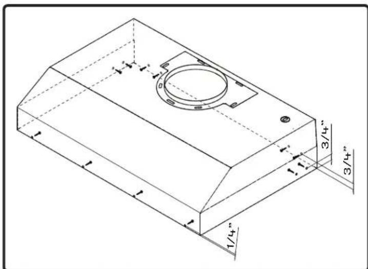 Zephyr Monsoon Mini II AK9534AS - Mounting the Hood - 1