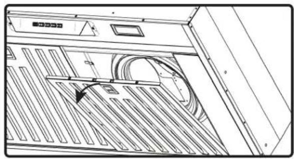 Zephyr Monsoon Mini II AK9534AS - Removing Hybrid Baffle Filters (FIG. F): - 1