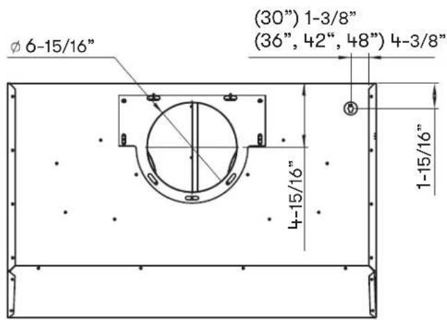 Zephyr Monsoon Mini II AK9534AS - Hood Specifications - 1