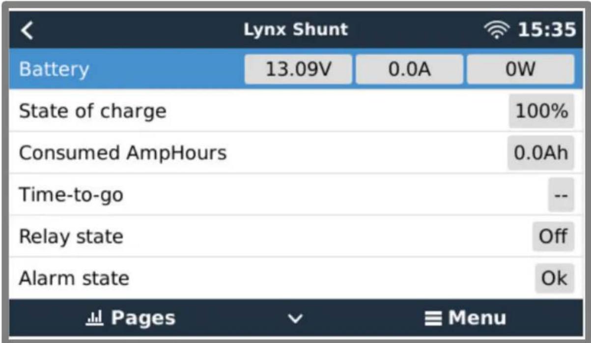 VICTRON ENERGY Lynx Shunt VE.Can - Indications du périphérique GX - 1