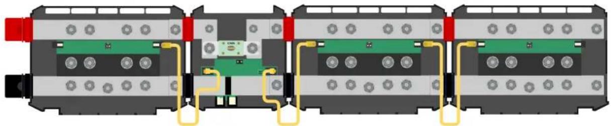 VICTRON ENERGY Lynx Shunt VE.Can - Connexion des câble(s) RJ10 - 2