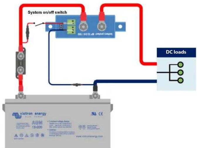 VICTRON ENERGY BatteryProtect 12/24V - BatteryProtect dans un système simple - 2