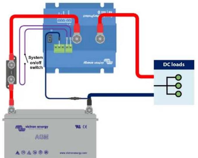 VICTRON ENERGY Smart BatteryProtect 12/24V - Smart BatteryProtect Interrupteur d'allumage/arret à distance - 1