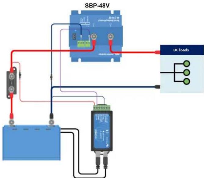 VICTRON ENERGY Smart BatteryProtect 12/24V - Smart BatteryProtect Dans un système au lithium avec BMS externe et sortie de déconnexion de consommateur - 2
