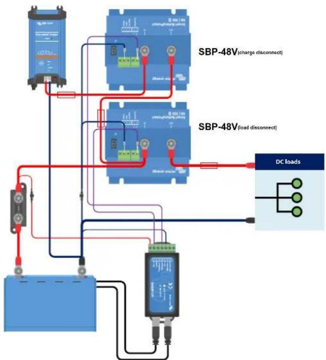 VICTRON ENERGY Smart BatteryProtect 12/24V - Deux Smart BatteryProtect pour le contrôle des consommateurs et des chargeurs - 1