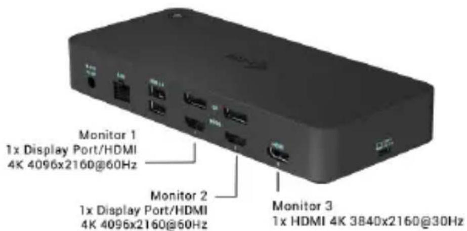 i-TEC CATRIPLEDOCKVGAPD - PODŁACZENIE MONITORA HDMI / DISPLAY PORT - 1