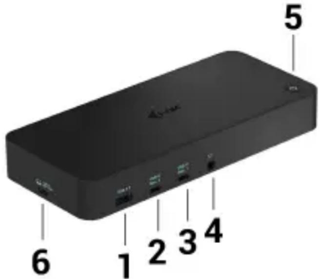 i-TEC CATRIPLEDOCKVGAPD - Front panel: - 1