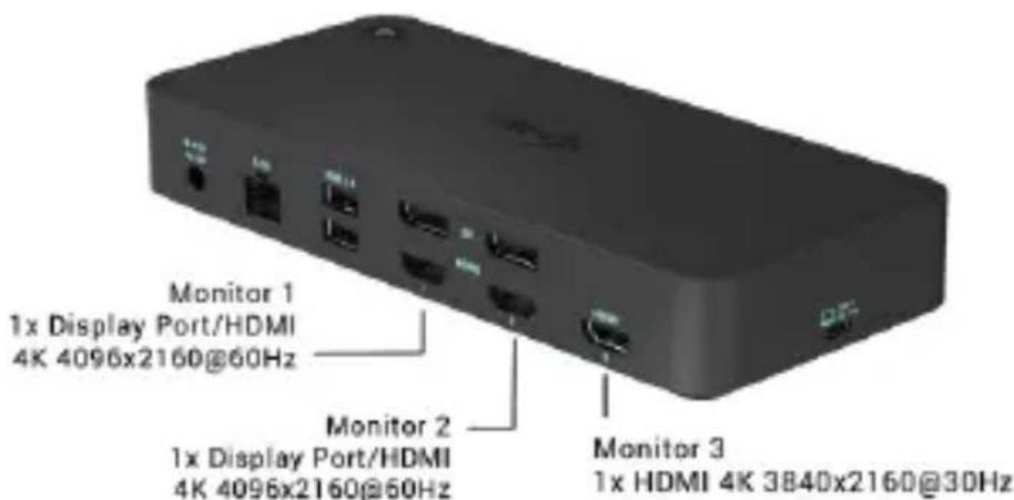 i-TEC CATRIPLEDOCKVGAPD - PRIPOJENIE MONITORA HDMI / DISPLAY PORT - 1