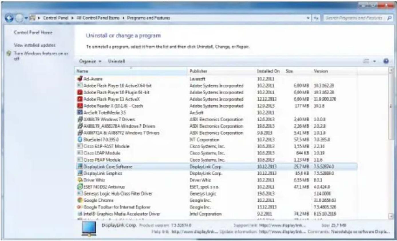 i-TEC CATRIPLEDOCKVGAPD - UNINSTALLING DRIVERS - 1