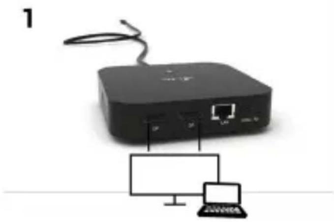 i-TEC C31DUALDPDOCKPD - PODŁĄCZENIE MONITORA Z INTERFEJSEM DISPLAYPORT - 1