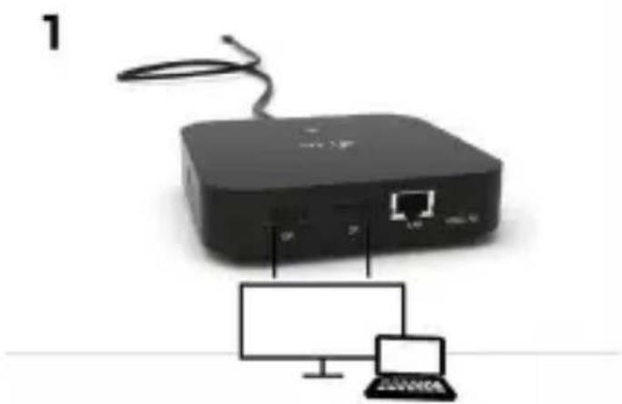 i-TEC C31DUALDPDOCKPD - ANSCHLUSS EINES DISPLAYPORT-BILDSCHIRMS - 1