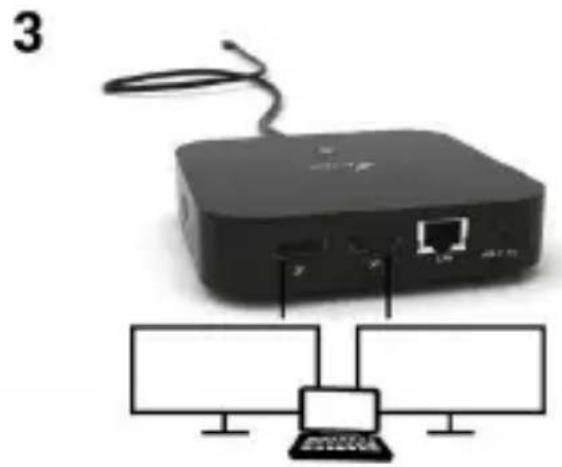 i-TEC C31DUALDPDOCKPD - CONEXIÓN DE LA PANTALLA EXTERNA CON DISPLAYPORT - 3