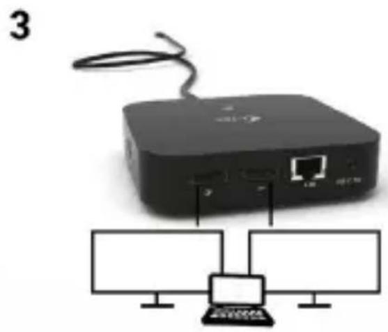 i-TEC C31DUALDPDOCKPD - MONITORIAUS SU DISPLAYPORT SASAJA PRIJUNGIMAS - 3